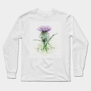 Scottish Thistle - version two Long Sleeve T-Shirt